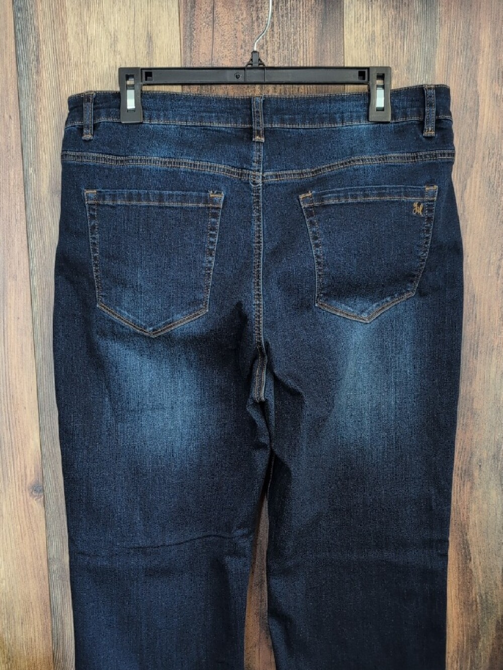 Grace & Lace Dark Wash Straight Leg Jeans 16 W294 - Picture 1 of 7